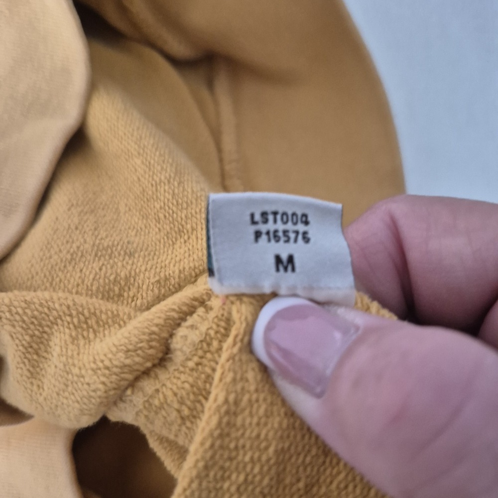Ascot and Hart Hoodie Womens Medium Yellow Kangaroo Pockets Outdoor Hiking - Picture 5 of 7